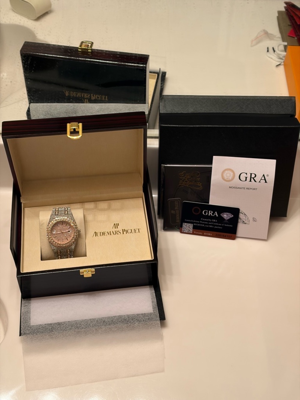 Audemars Piguet Men’s Diamond-Set Watch - Rose Gold Tone
